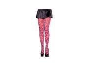 Leg Avenue Neon Pink Leopard Tights 7722LEG Neon Pink One Size Fits All