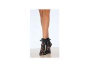 Leg Avenue Lace Anklets With Top Ruffle 3030 Black One Size Fits All