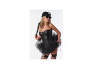 Velvet Kitten Cop Costume w Tutu 7658VK Black Large
