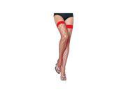 Leg Avenue Red Fence Net Thigh Highs in Purple 9014LEG_R Red One Size Fits All