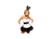 Daisy Corsets Tuxedo Honey Bunny Costume 822 Black White Medium
