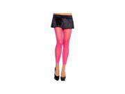 Leg Avenue Neon Pink Sheer Footless Tights 7896LEG Neon Pink One Size Fits All