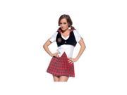 Underwraps Costumes Reformed School Girl Costume 29104 White Plaid Xtra Large