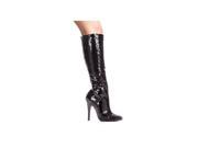 Elllie Sequins High Heel Knee Boot 511 TinEL_BL Black 9