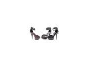 Ellie Shoes 5 Stiletto Patent Lace D?orsay Pump PH509 Diora Red Black Patent