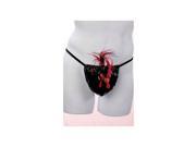 Shirley of Hollywood Vinyl Rooster Pouch 557 Black One Size Fits All