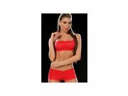 Grupo Espiral LLC Red Two Piece Lace Cami Set 206 R Red Xtra Large