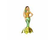 2pc Siren of the Sea Roma Costume 4352 Iridescent Gold Large