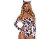 Luscious Snow Leopard Costume 553724 by Forplay White Small Medium