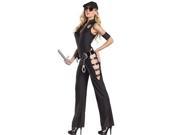 Midnight Sheriff Costume BW1204 by Be Wicked Black Medium Large