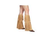 Fringed Leg Warmer Roma Costume LW4209 Brown One Size Fits All