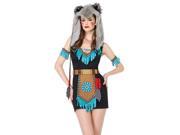 Wolf Warrior Costume 85205 by Leg Avenue Black Small Medium