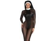 Sinful Sister Sexy Nun Costume 554632 by Forplay Black Xtra Small Small