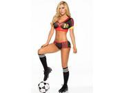 Goal Diva Costume 6211 by Espiral Black Red Xtra Large