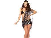 Bollywood Darling Costume 85218 by Leg Avenue Black Gold Large