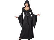 California Costumes Deluxe Hooded Robe Costume 1338 Black Large