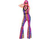 Sky Hosiery Seventies Diva Costume 70554 Multi Color Medium Large