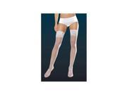 White Sheer Thigh High with Lace Top 7030X W Dreamgirl White One Size Fits All