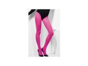 Smiffy s Pink Opaque Tights 27136 Pink One Size Fits All