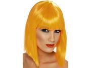 Smiffy s Neon Orange Short Glam Wig 34821