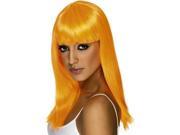 Smiffy s Neon Orange Glamourama Wig 34608