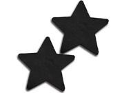 Black Black Leather Star Pasties iCollection 31532 Black One Size Fits All