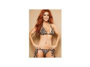 J. Valentine Leopard Faux Fur Bikini 2127 L Leopard One Size Fits All