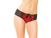 Haute Sequins Panty by Coquette 3572 Red Black One Size Fits All