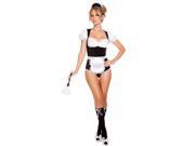 Foxy Cleaning Maiden Costume Roma Costume 4636 Black White Medium Large