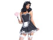 Hands On Maid Costume Be Wicked BW1564 Black Medium Large