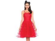 Red Rockabilly Swing Dress Leg Avenue 85481 Red Medium Large