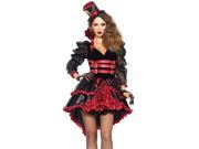 Victorian Vamp Costume Leg Avenue 85399 Black Burgundy Large