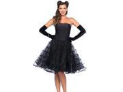 Black Rockabilly Swing Dress Leg Avenue 85481 Black Medium Large