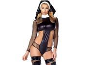 Ungodly Nun Costume Forplay 555228 Black Xtra Small Small