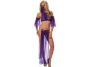 Sexy Belly Dancer Costume Escante 54025 Purple Gold One Size Fits All