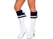 Naughty Navy Vixen Boot Cuffs Roma Costume 4580B Navy One Size Fits All