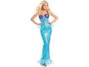 Under The Sea Mermaid Costume Be Wicked BW1557 Aqua Small Medium