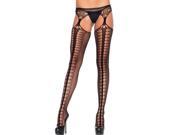 Scale Net Suspender Hose Leg Avenue 1062 Black One Size Fits All