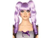 Lavender Dolly Bob Wig Leg Avenue A2732 Lavender One Size Fits All