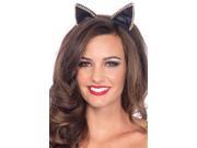 Cat Ear Headband Leg Avenue A2746 Black One Size Fits All