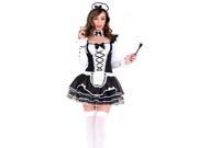 Pretty And Proper French Maid Music Legs 70645 Black White Xtra Large