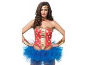 Super Star Hero Costume Kit Leg Avenue A2759 Red Gold Large