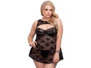 Queen Meant To Be Babydoll iCollection 8223X Black 1X