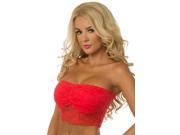 Red In Control Bandeau Velvet Kitten B23302 RED Red Large