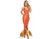 Seductive Ocean Siren Costume Roma Costume 4578 Orange Gold Medium