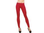 Flatlined Seamless Leggings 9381RD by Dreamgirl Red Small Medium