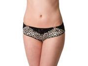 Leopard And Lace Bikini Panty 133729 2561 Velvet Kitten Black Large