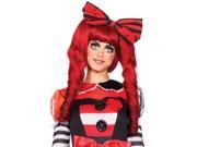 Red Dolly Bob Wig Leg Avenue A2732 Red One Size Fits All