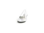 Elllie Clear Shoe With Silver Glitter Heart 212 ArielEL Clear 6