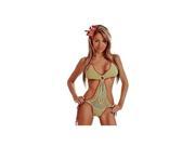 Melon Crochet Monokini DBW 116 Daisy Corsets Green Pink Large